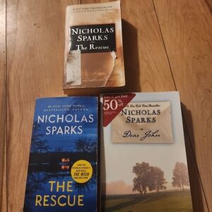Nicholas Sparks Book Trio - The Rescue & Dear John